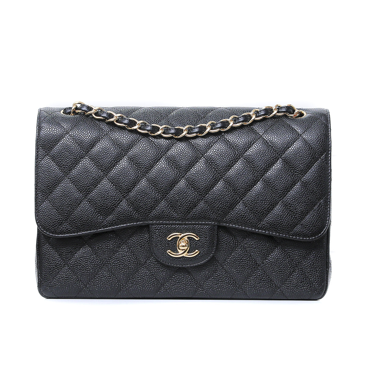 Chanel Black Maxi Double Flap-Chanel-THE CLOSET