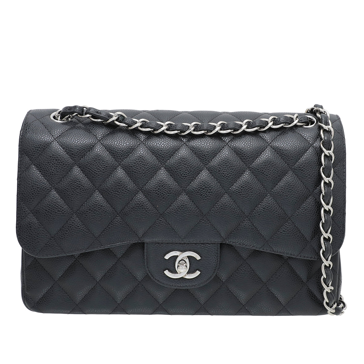 Chanel Black Classic Double Flap Bag-Chanel-THE CLOSET