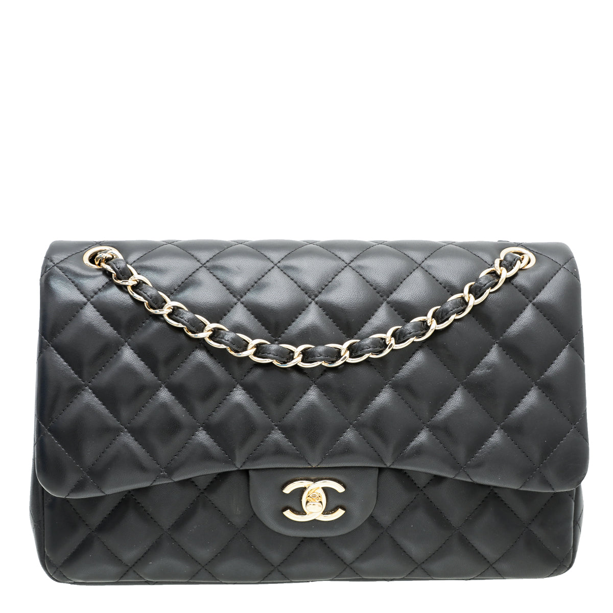 Chanel Black Classic Double Flap Bag-Chanel-THE CLOSET