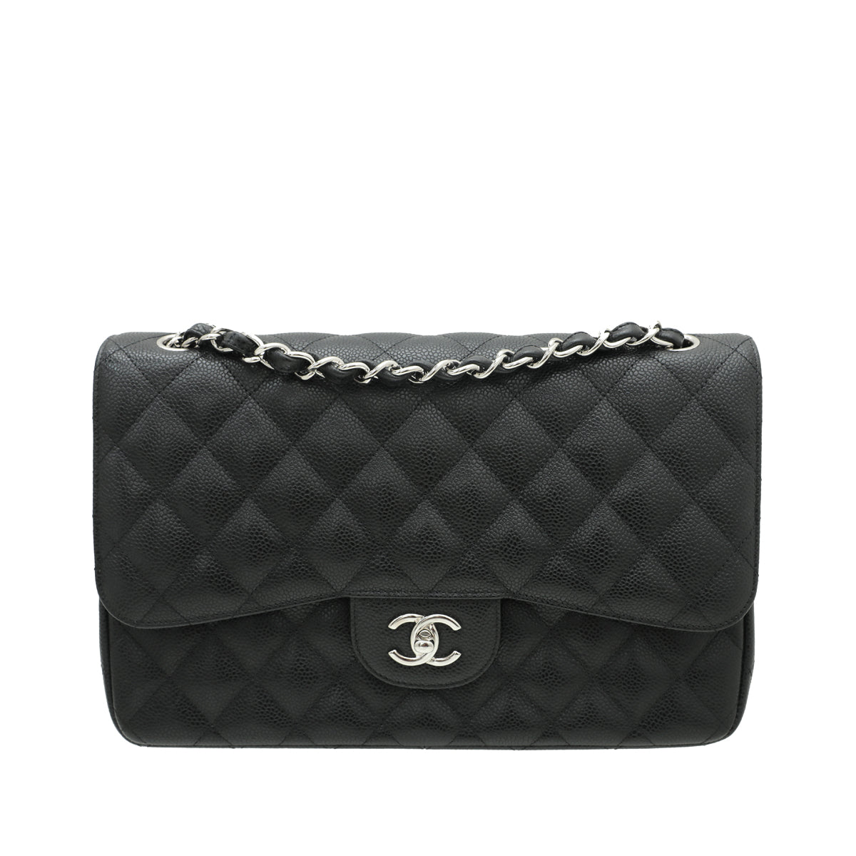 Chanel Black Classic Double Flap Jumbo Bag-Chanel-THE CLOSET