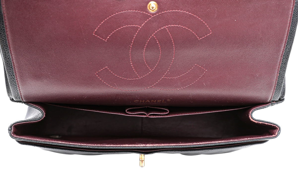 Chanel Black Classic Double Flap Jumbo Bag-Chanel-THE CLOSET