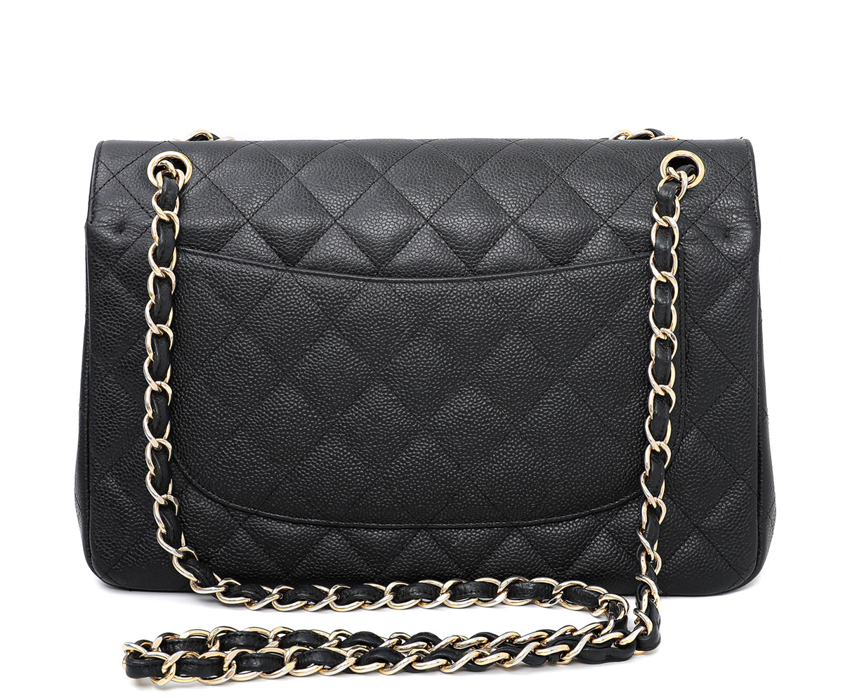 Chanel Black Classic Double Flap Jumbo Bag-Chanel-THE CLOSET
