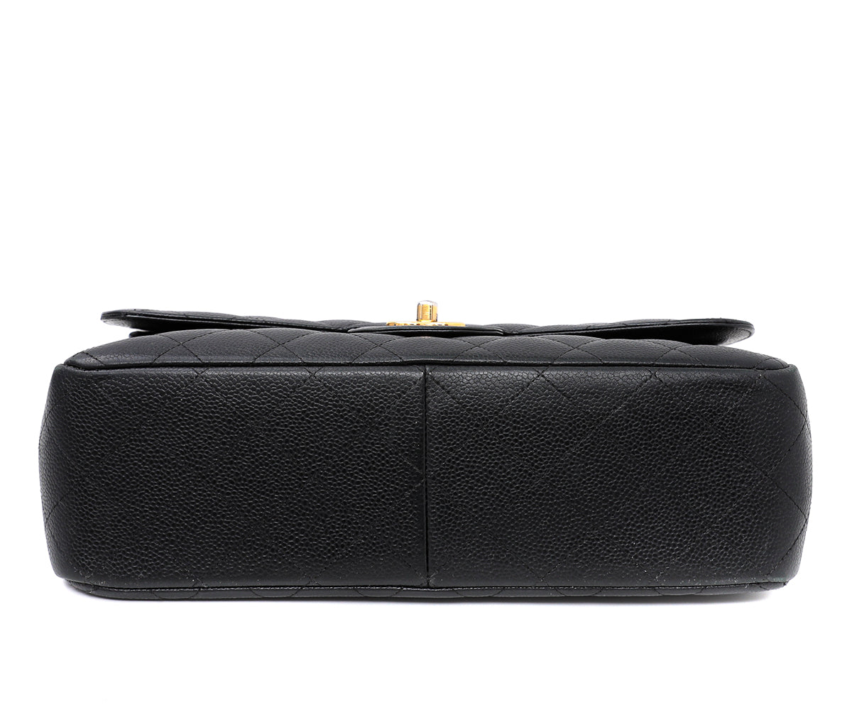 Chanel Black Classic Double Flap Jumbo Bag-Chanel-THE CLOSET