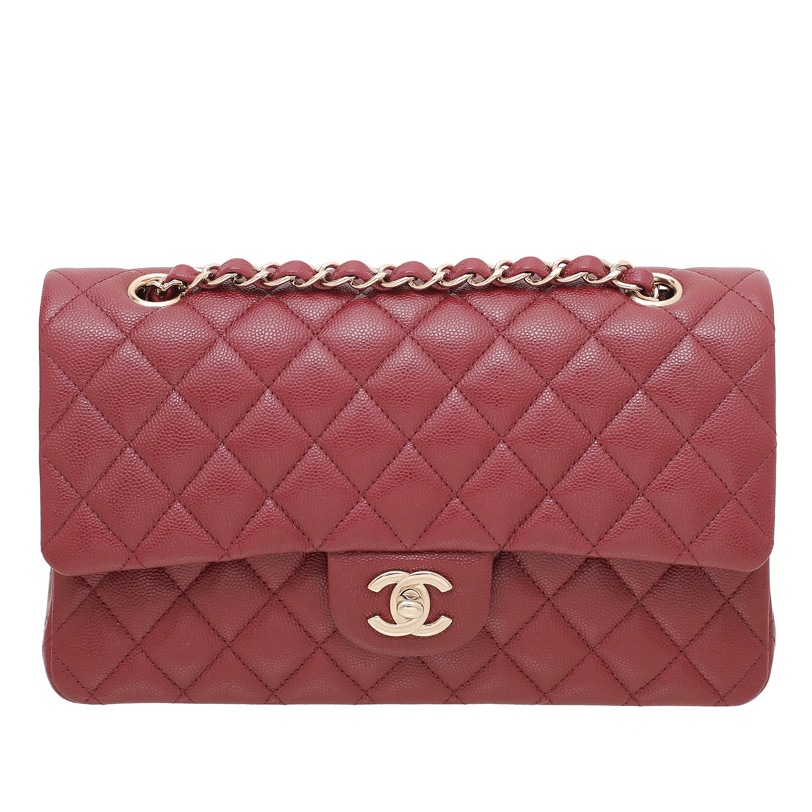 Chanel Red Classic Double Flap Medium Bag-Chanel-THE CLOSET