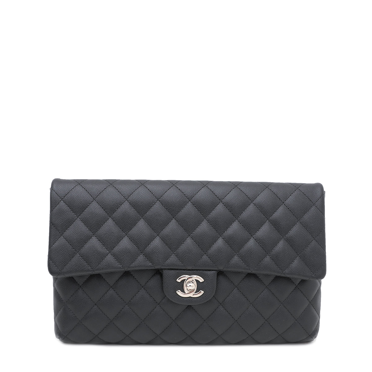Chanel Black Classic Flap Clutch-Chanel-THE CLOSET