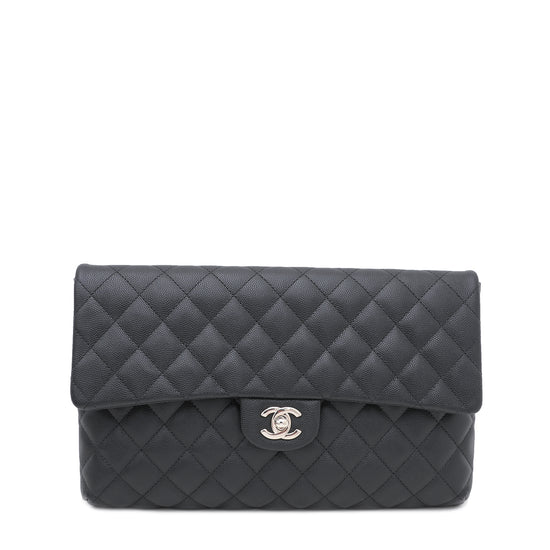 Chanel Black Classic Flap Clutch