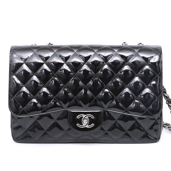 Chanel Black Classic Flap Jumbo Bag