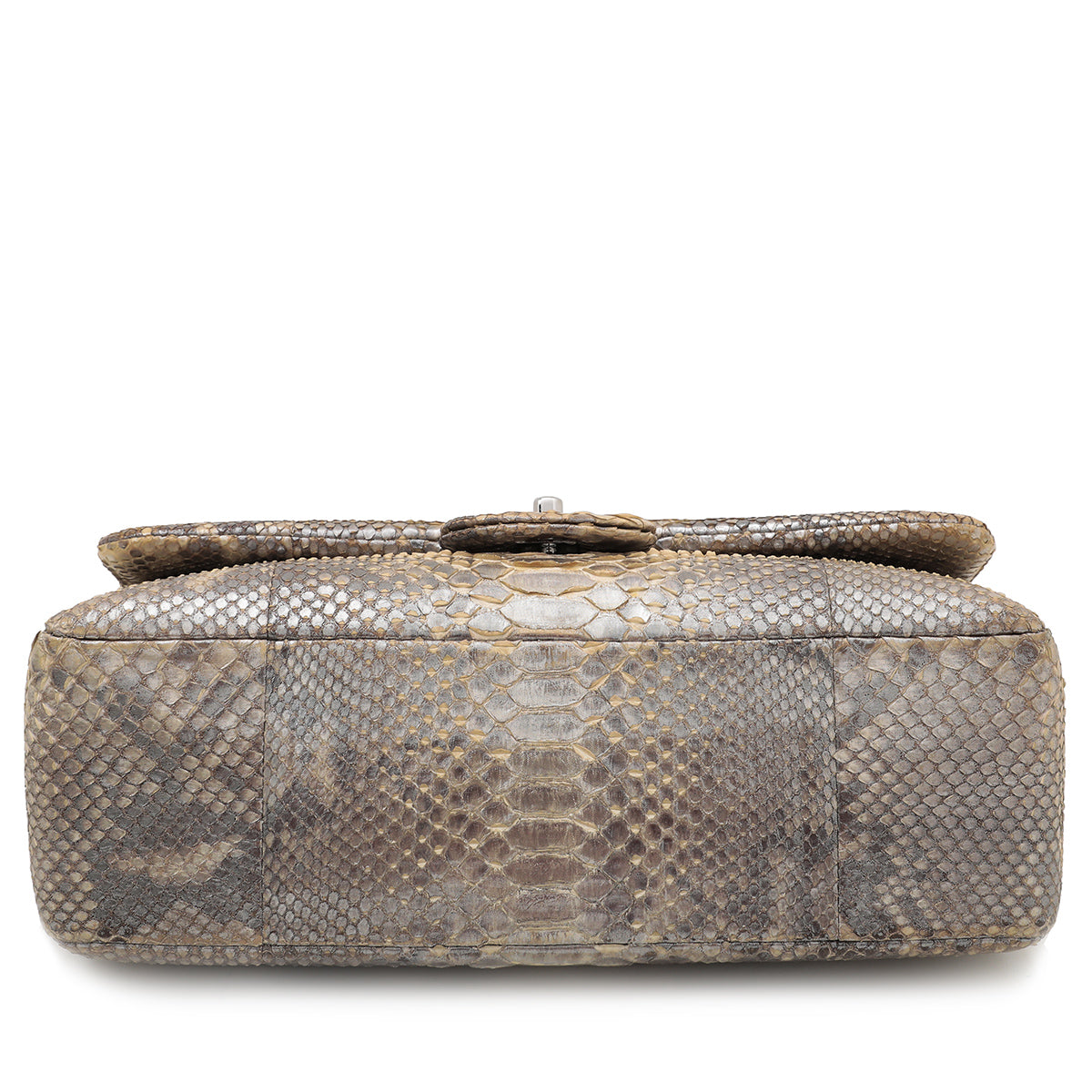 Chanel Metallic Beige Ombre Python Classic Flap Bag Jumbo-Chanel-THE CLOSET
