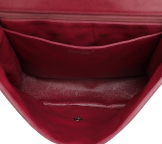 Chanel Dark Red Classic Single Flap Bag
