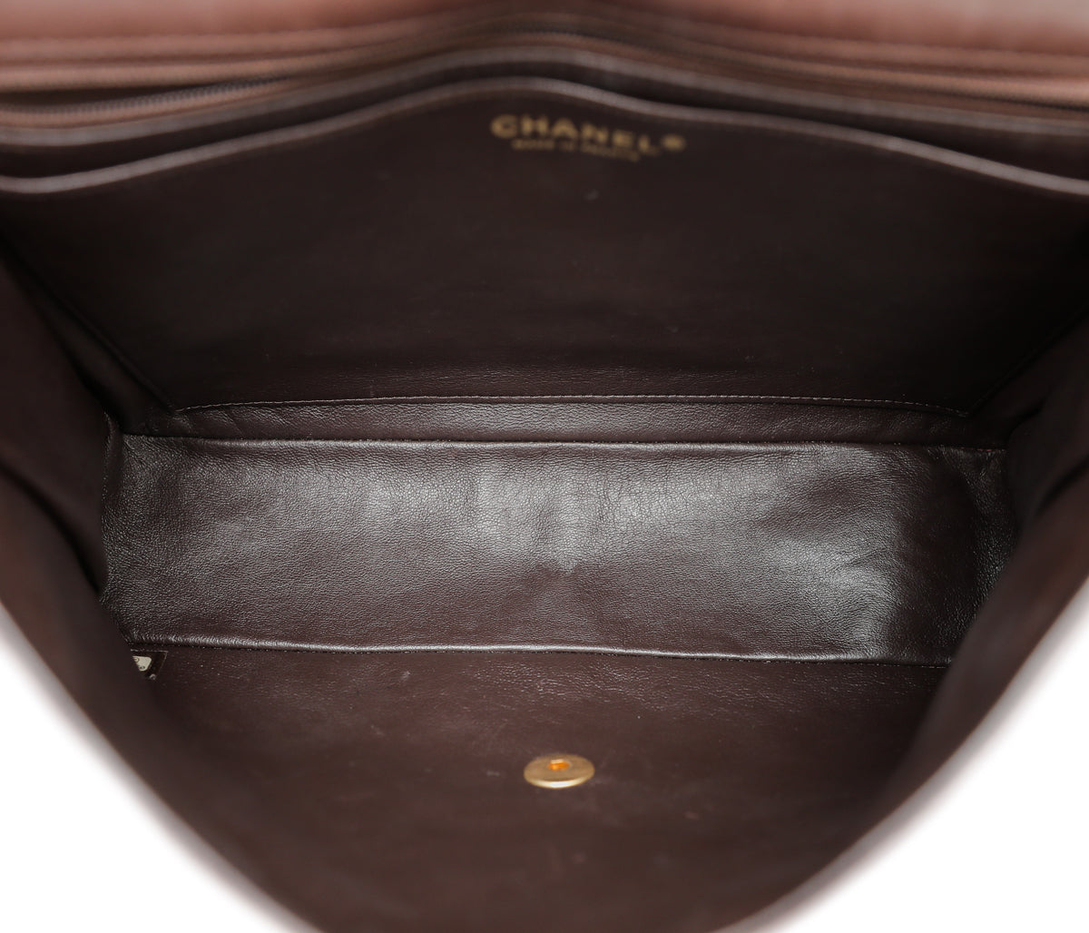 Chanel Chocolate Brown Classic Single Flap Jumbo Bag-Chanel-THE CLOSET