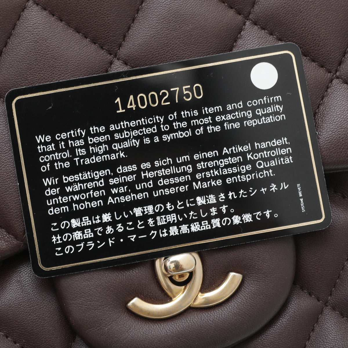 Chanel Chocolate Brown Classic Single Flap Jumbo Bag-Chanel-THE CLOSET