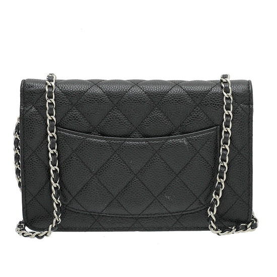 Chanel Black Classic Wallet On Chain