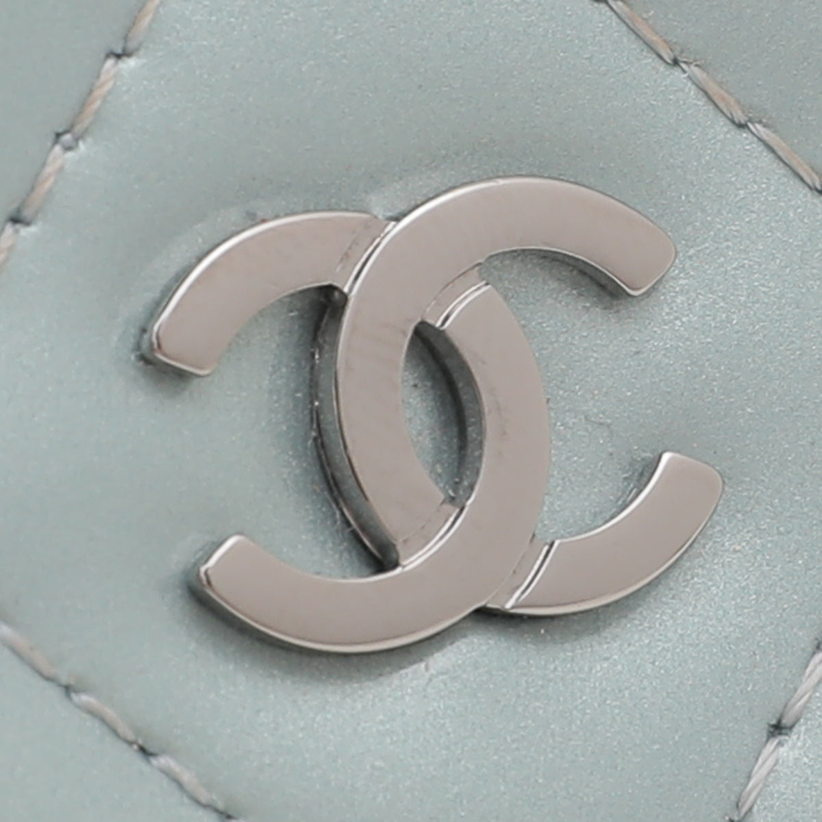Chanel Powder Blue Classic Wallet On Chain