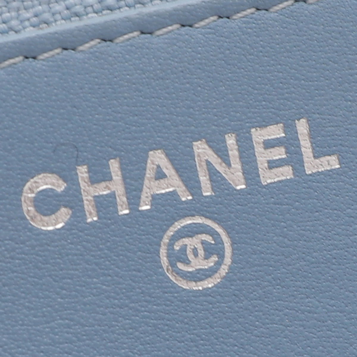 Chanel Powder Blue Classic Wallet On Chain-Chanel-THE CLOSET