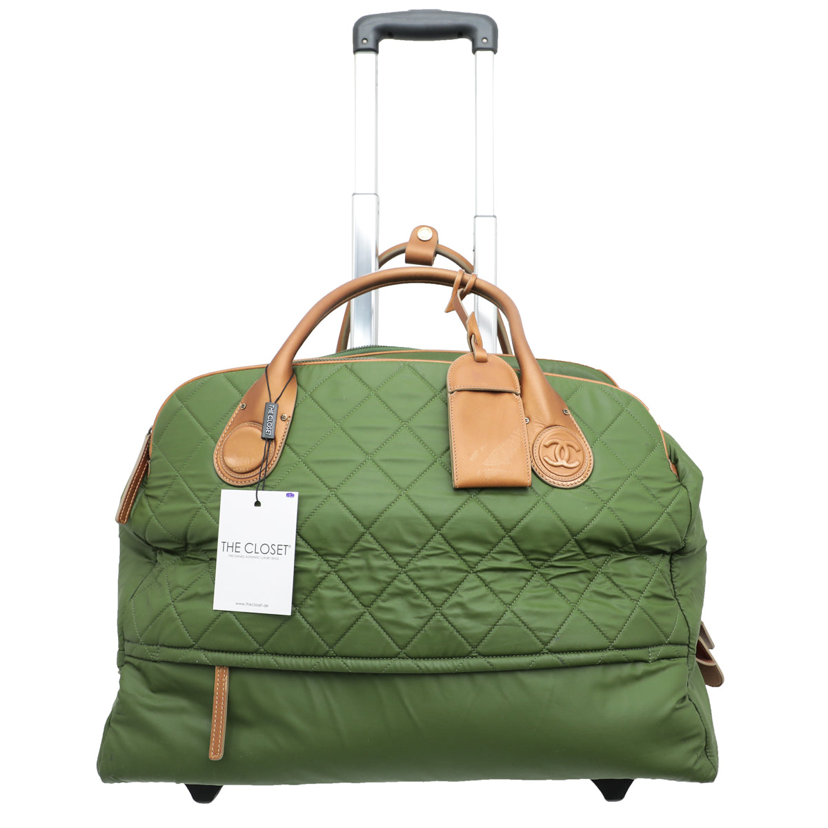 Chanel Olive Green Coco Cocoon Trolley Bag – The Closet