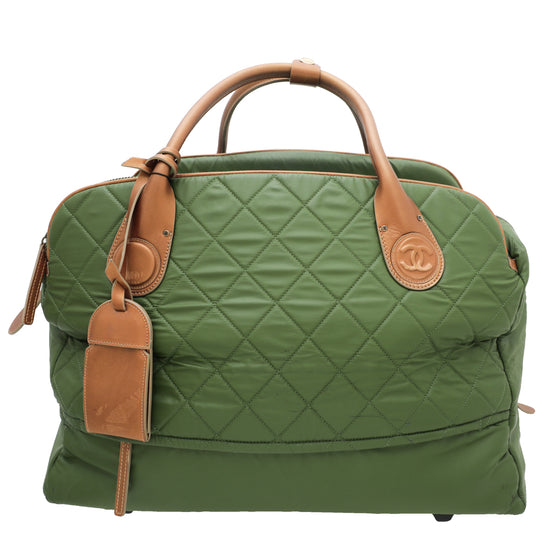 Chanel Olive Green Coco Cocoon Trolley Bag