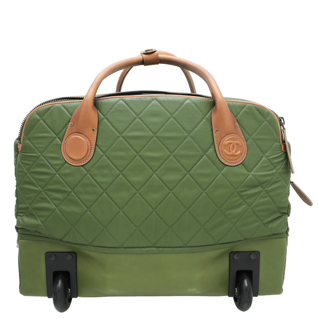 Chanel Olive Green Coco Cocoon Trolley Bag THE CLOSET