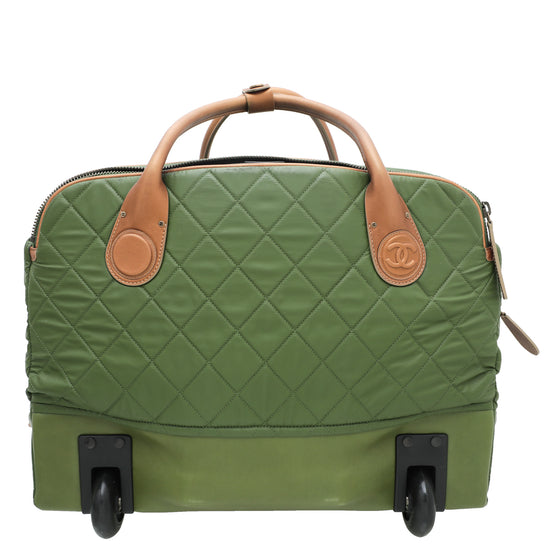 Chanel Olive Green Coco Cocoon Trolley Bag
