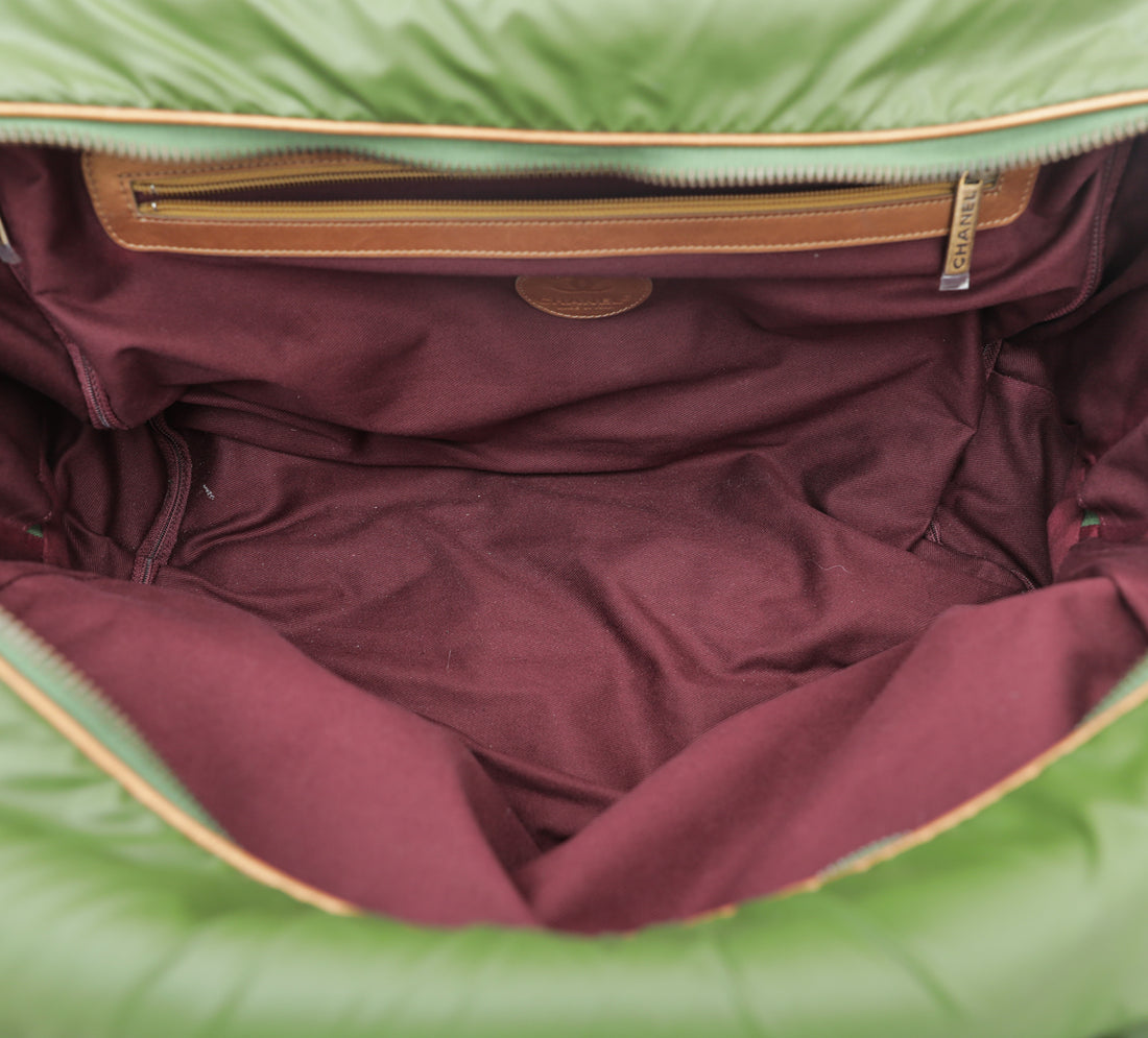 Chanel Olive Green Coco Cocoon Trolley Bag THE CLOSET