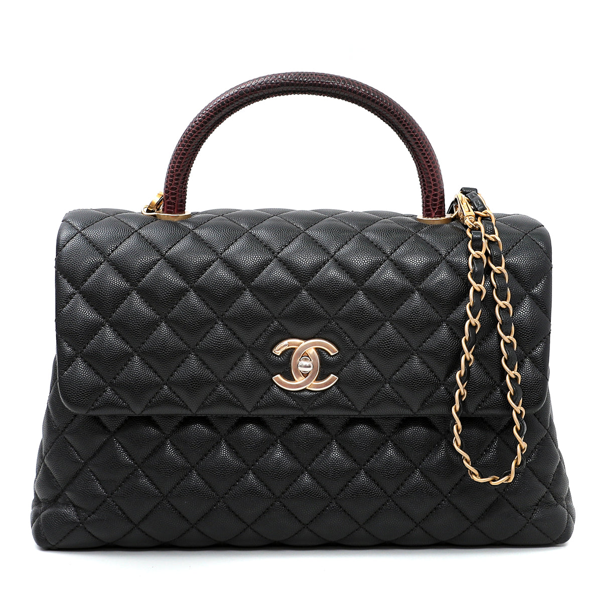 Chanel Black Coco Handle Bag Large-Chanel-THE CLOSET