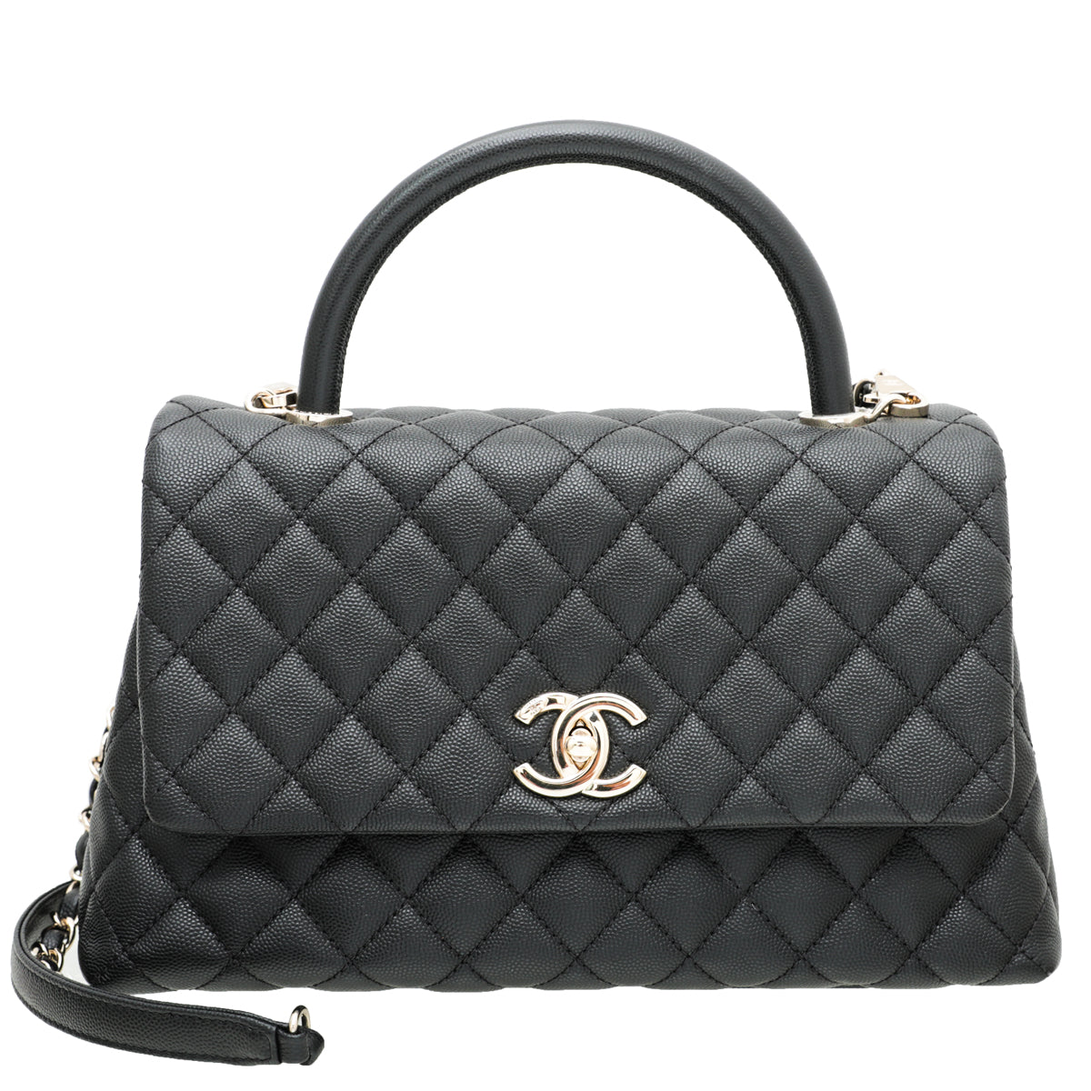Chanel Black Coco Handle Small Bag – The Closet