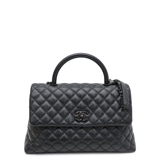 Chanel Black Coco Handle So Bag