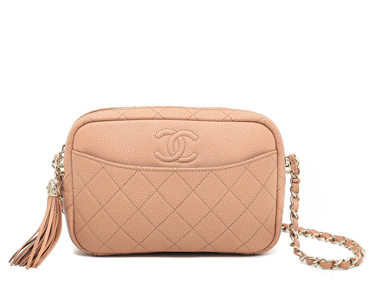 Chanel Light Brown Coco Tassel Camera Bag-Chanel-THE CLOSET