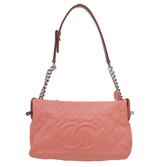 Chanel Peach Country Shoulder Bag