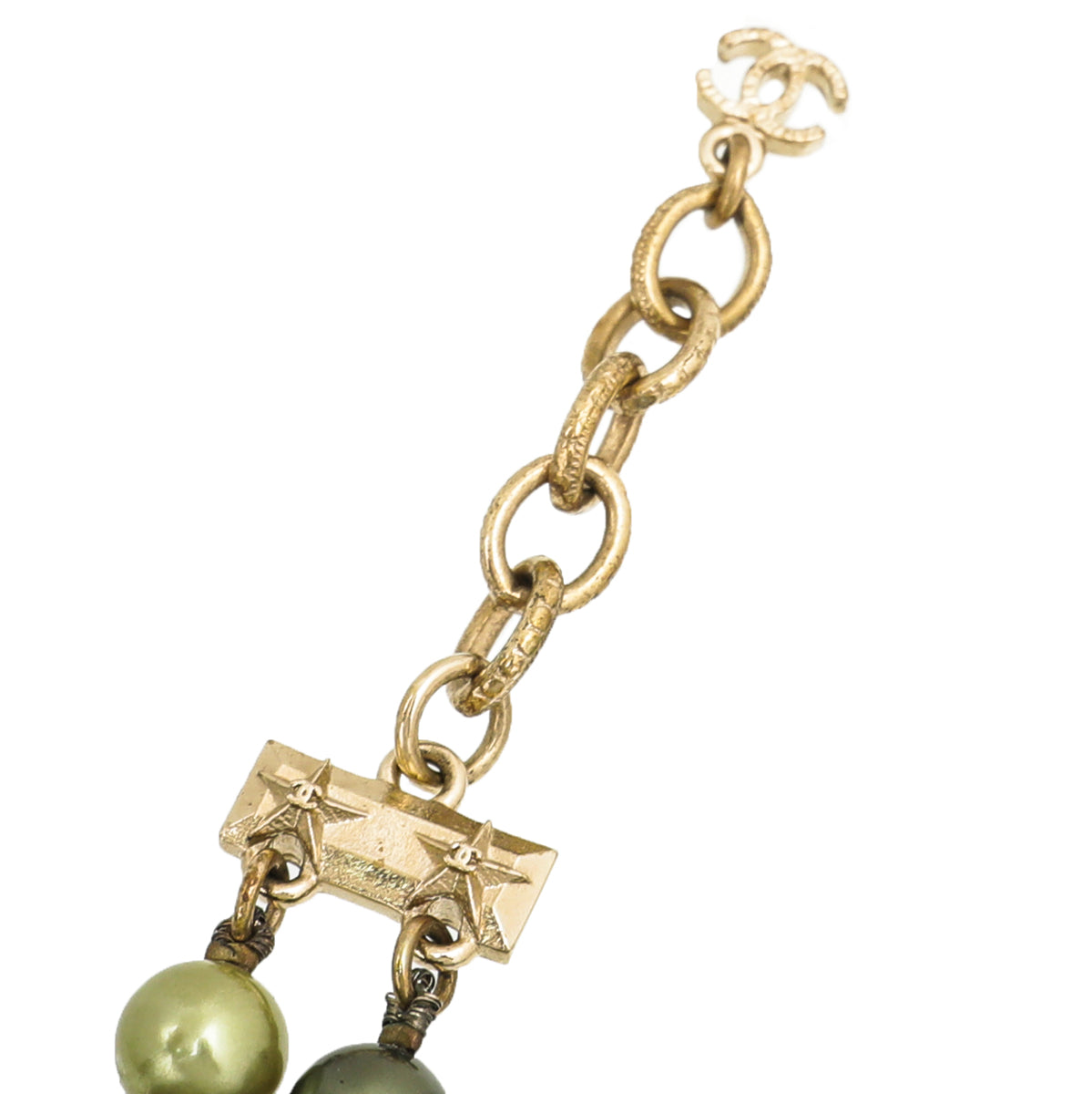 Chanel Multicolor Cube Pearl CC Star Double Strand Necklace-Chanel-THE CLOSET