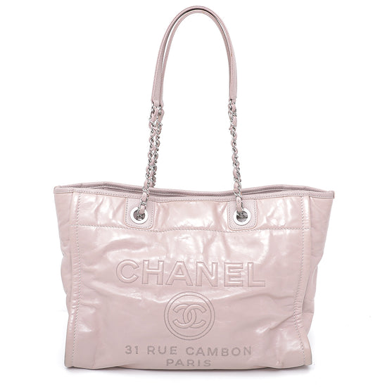 Chanel Blush Pink Deauville Tote Small Bag