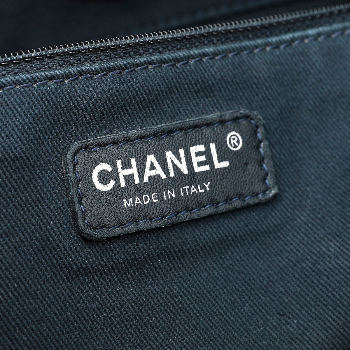 Chanel Denim Blue Deauville Shopping Tote Bag-Chanel-THE CLOSET