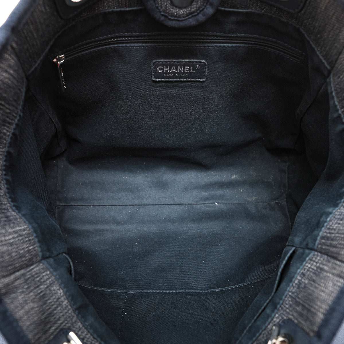 Chanel Denim Blue Deauville Shopping Tote Bag-Chanel-THE CLOSET