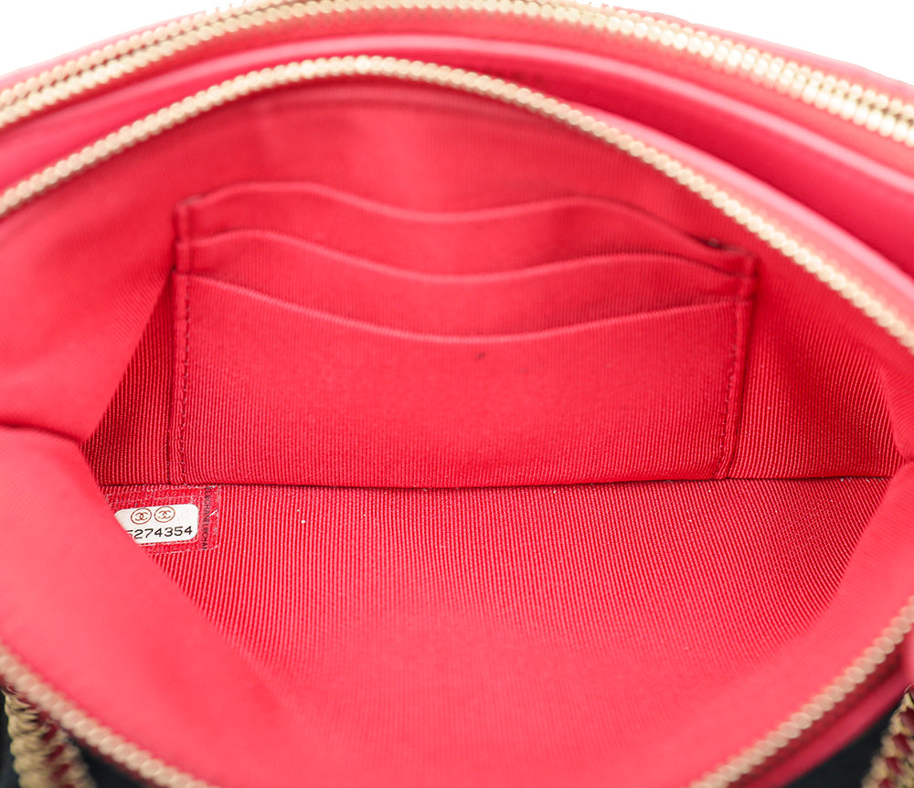 Chanel Pink Double Zip Wallet On Chain-Chanel-THE CLOSET