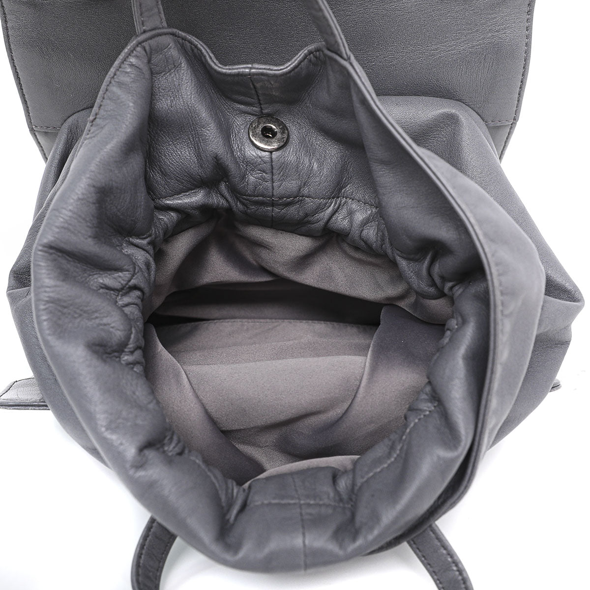 Chanel Gray Drawstring Shopping Flap Bag-Chanel-THE CLOSET