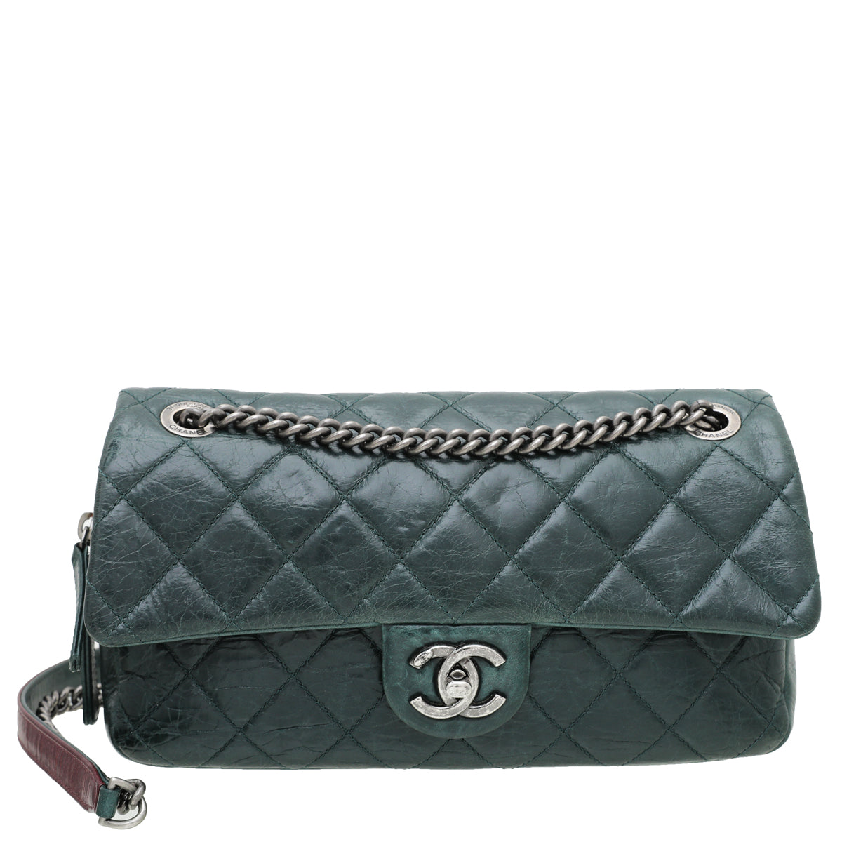 Chanel Forest Green Easy Flap Bag-Chanel-THE CLOSET