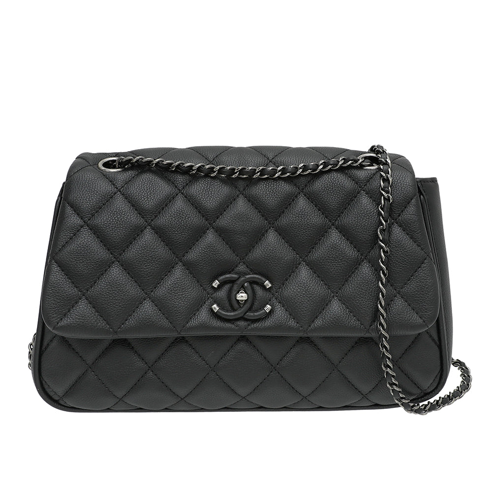 Chanel Black Enchained Accordion CC Flap Bag-Chanel-THE CLOSET