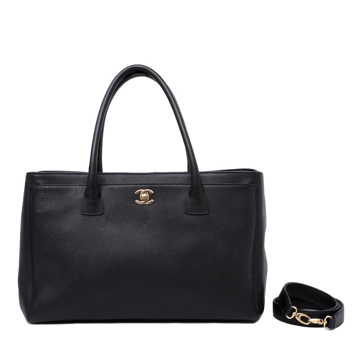Chanel executive cerf tote xl black-Chanel-THE CLOSET