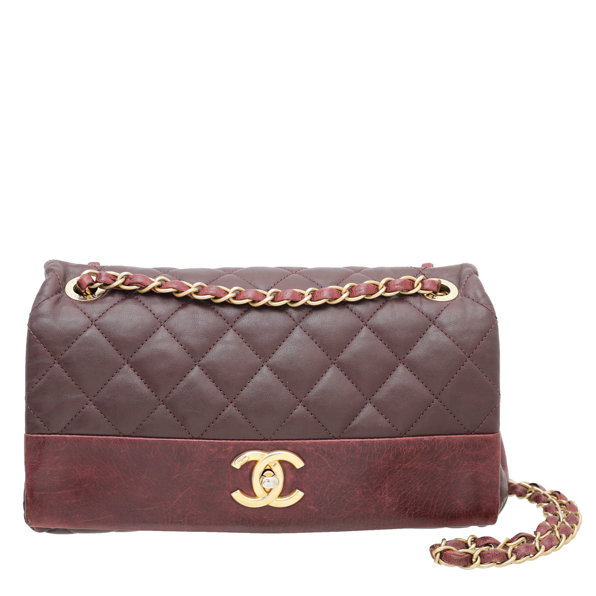 Chanel Burgundy Caviar Rectangular Classic Mini Flap Bag SHW