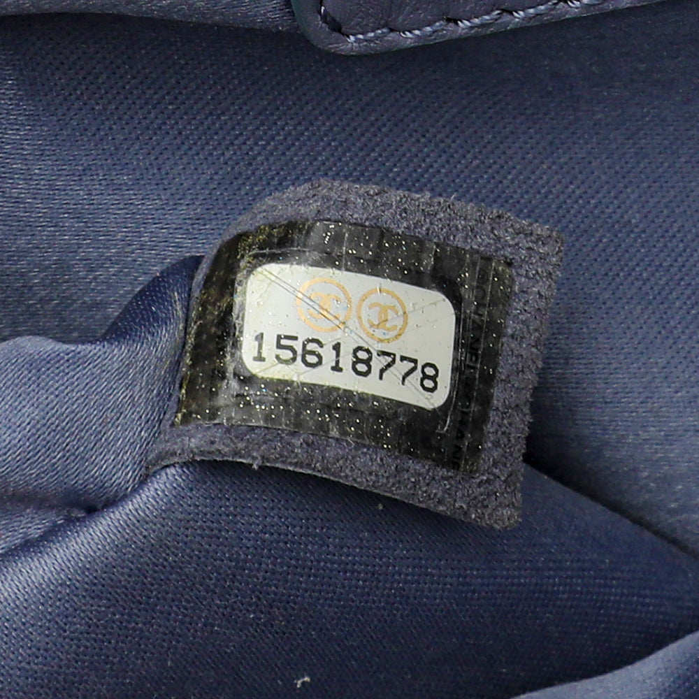 Chanel Grayish Blue Flap Zippy Back Bag-Chanel-THE CLOSET