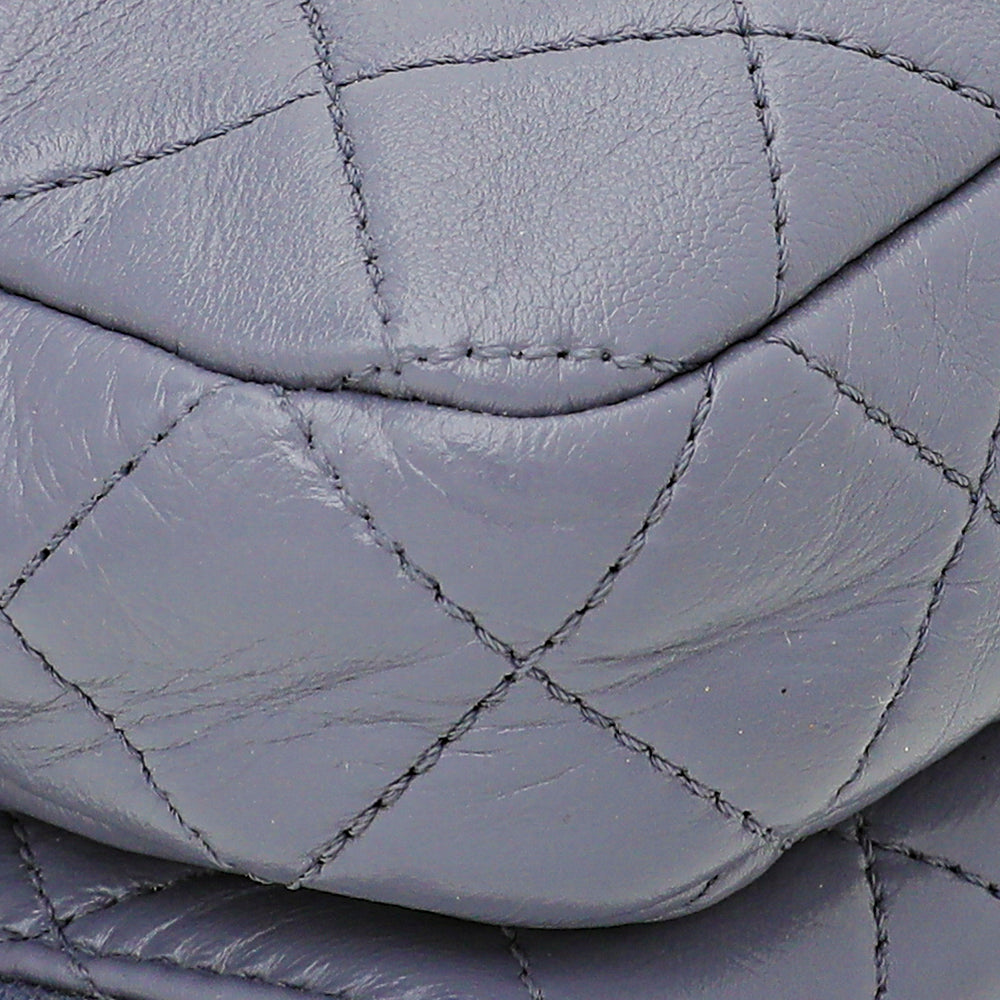 Chanel Grayish Blue Flap Zippy Back Bag-Chanel-THE CLOSET