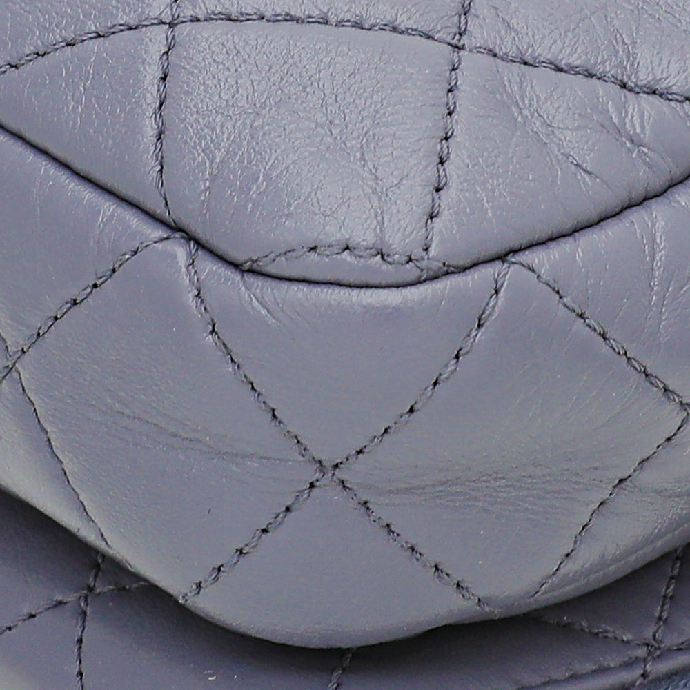 Chanel Grayish Blue Flap Zippy Back Bag-Chanel-THE CLOSET