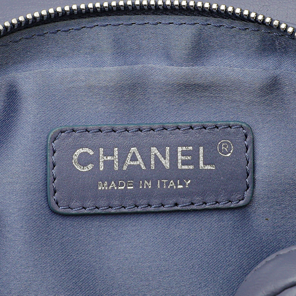 Chanel Grayish Blue Flap Zippy Back Bag-Chanel-THE CLOSET