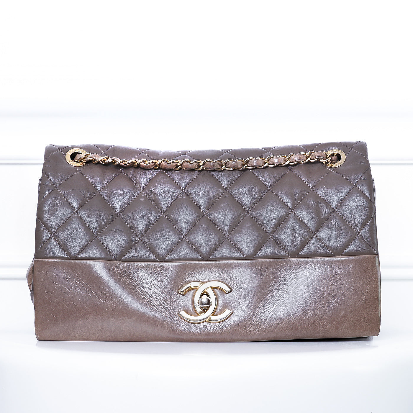 Chanel Brown Full Flap Shoulder Bag
