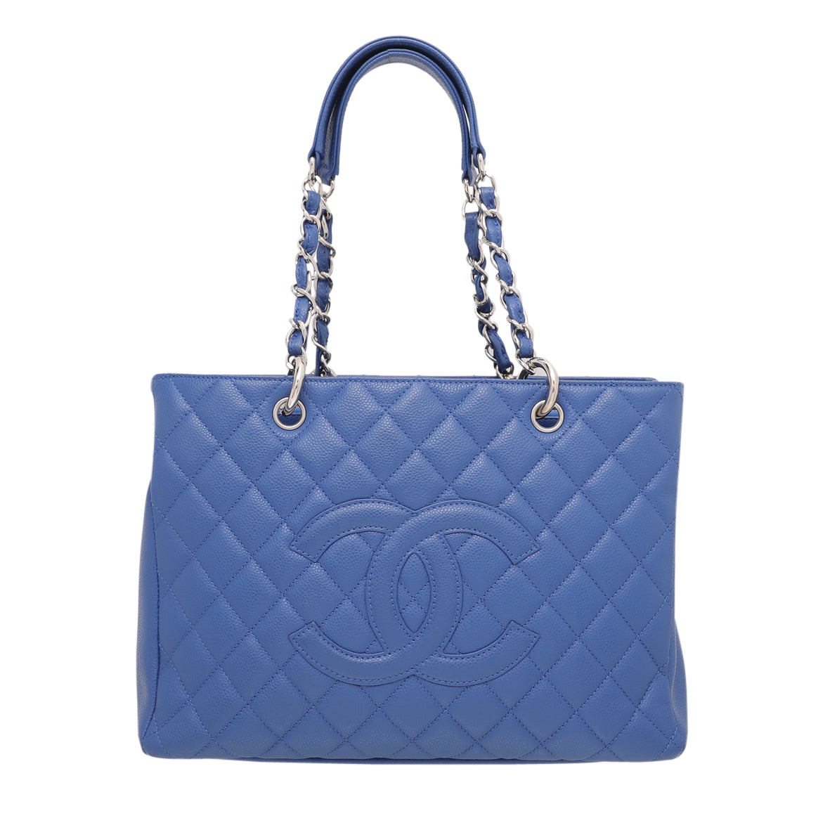 Chanel Royal Blue Grand Shopping Tote Old Version Bag-Chanel-THE CLOSET