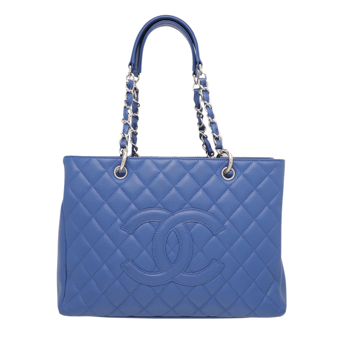 Chanel Royal Blue Grand Shopping Tote Old Version Bag