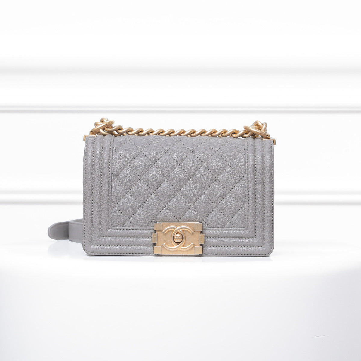 Chanel Gray Boy Small-Chanel-THE CLOSET
