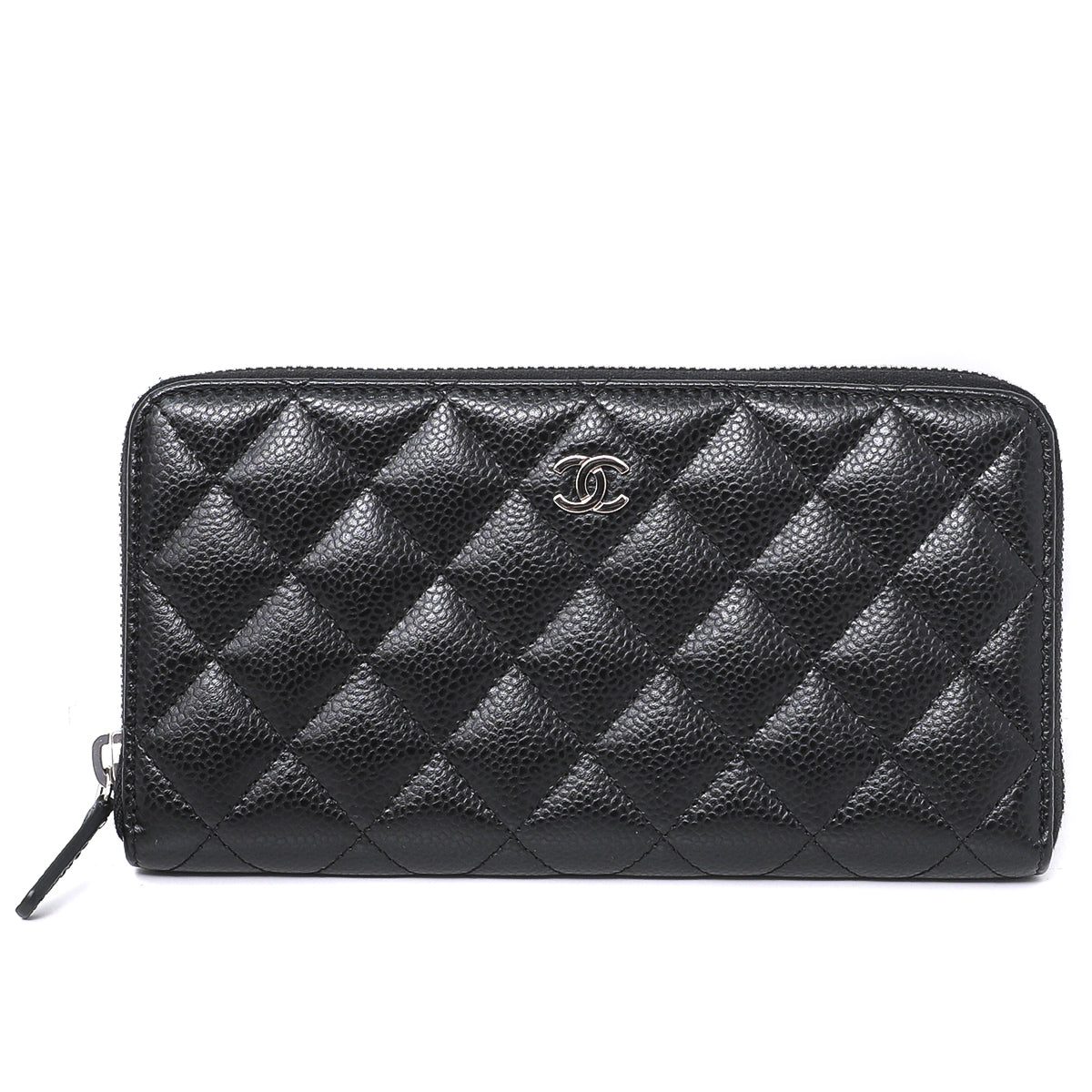Chanel Black Gusset Zippy Wallet