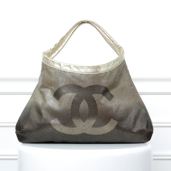 Chanel Metallic Ombre Hollywood Perforated Hobo Bag