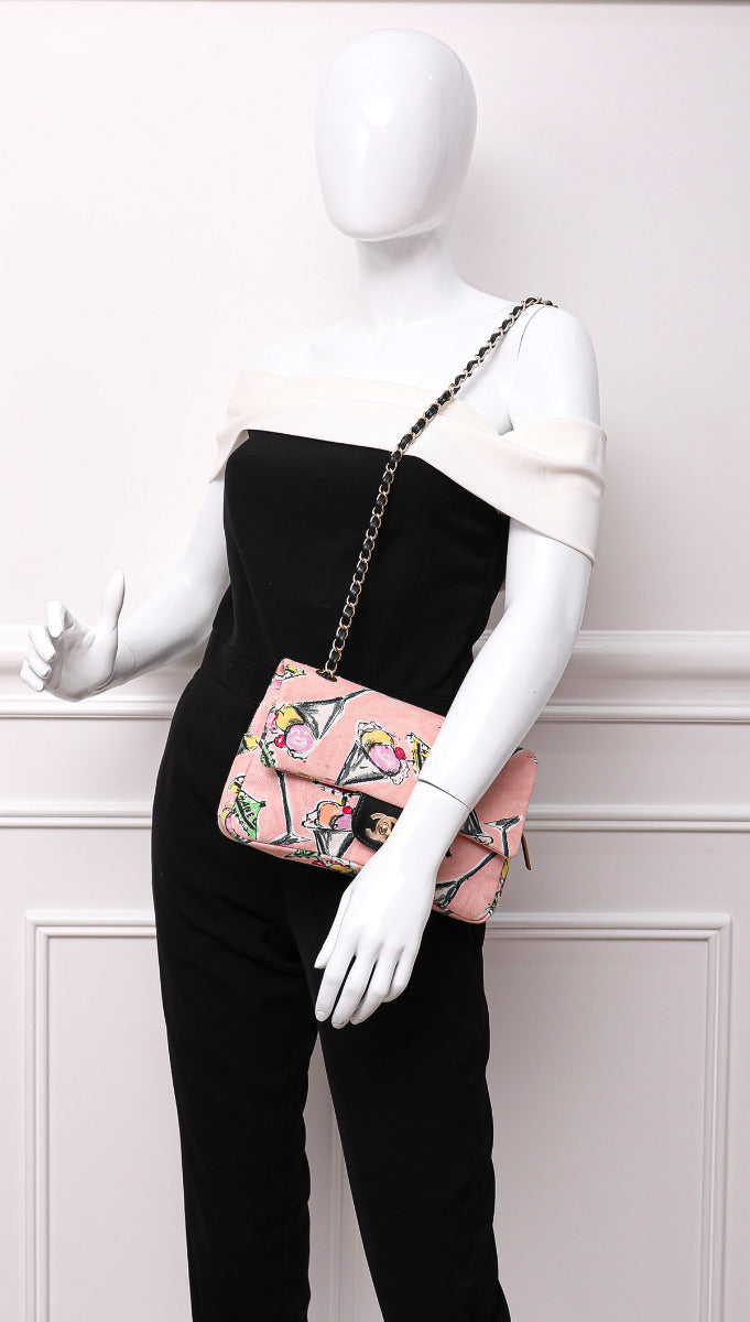 Chanel Pink Ice Cream Sundae Easy Flap Bag