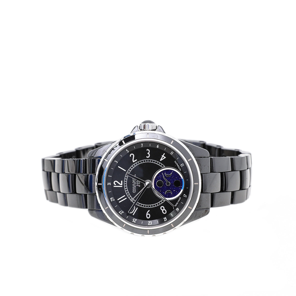 Chanel Black Ceramic J12 Moonphase 38mm Watch